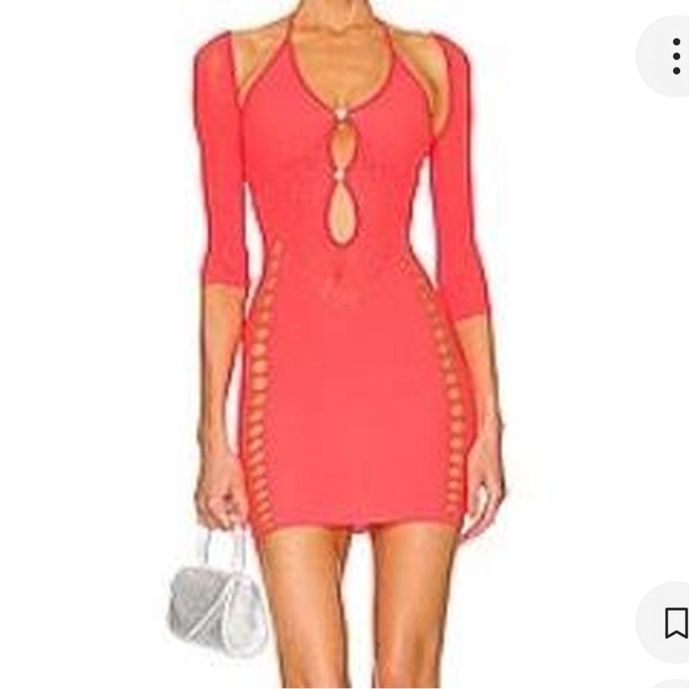 POSTER‎ GIRL Vibrant Red Cut-Out Mini Dress